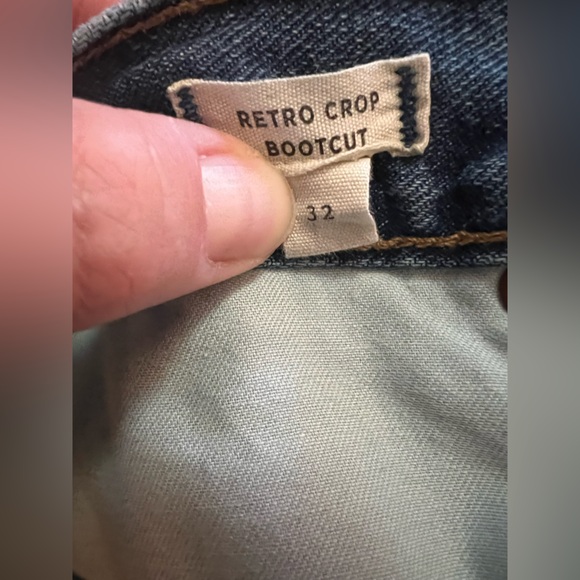 Women’s Madewell Retro Crop Bootcut Denim Jeans Size 32 Waist - Picture 6 of 10